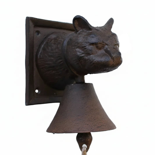 Doorbell Cat Kitty Cast Iron Vintage Retro - 20x13cm 10.3cm Bell