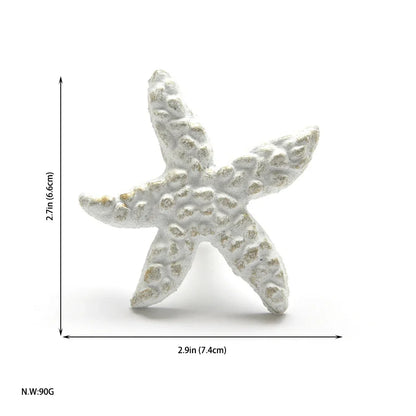 Mediterranean Sea Life Iron Drawer Knobs | Coastal Cabinet Pulls | Seahorse Crab Shell Starfish