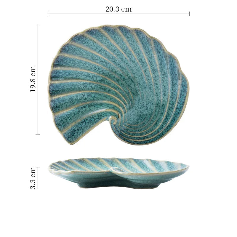 Plate Shell Coastal Beach House Kitchen