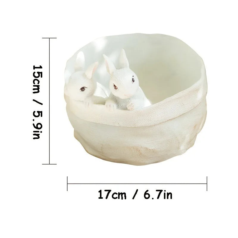 Bunny Rabbit Planter Pot Garden