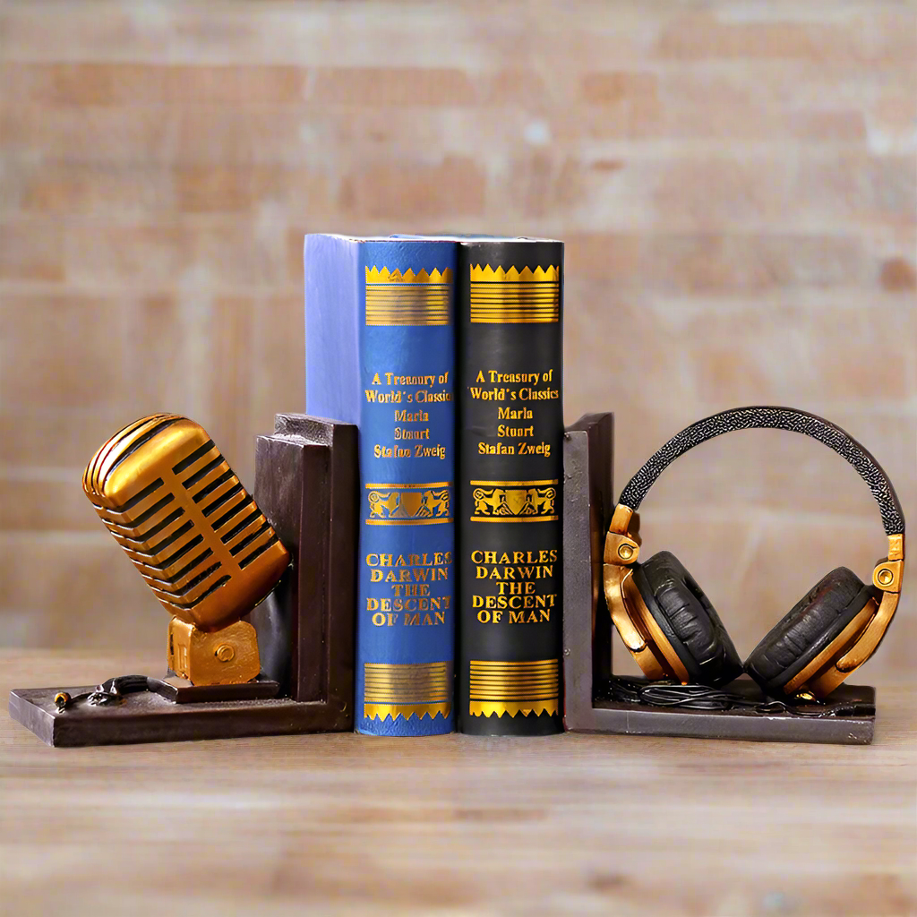 Bookend Retro Music Library Office