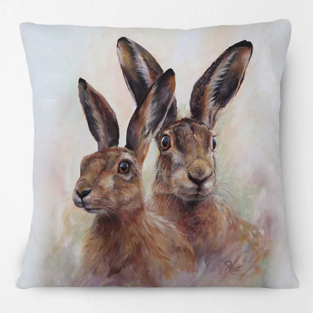 Farm Animal Friends Cushion Covers 45cm | Highland Cow, Giraffe & Farmhouse Designs