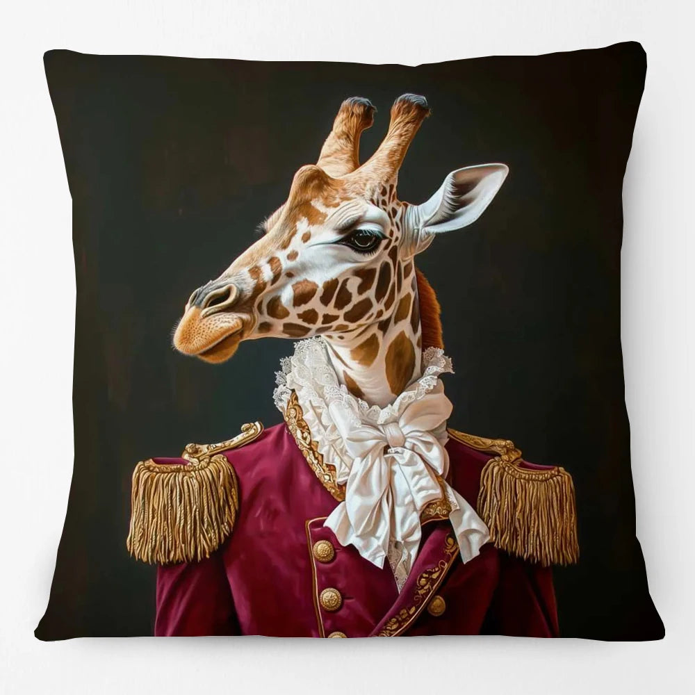 Animal Royalty Cushion Covers 45cm | Regal Animal Portraits & Vintage Style
