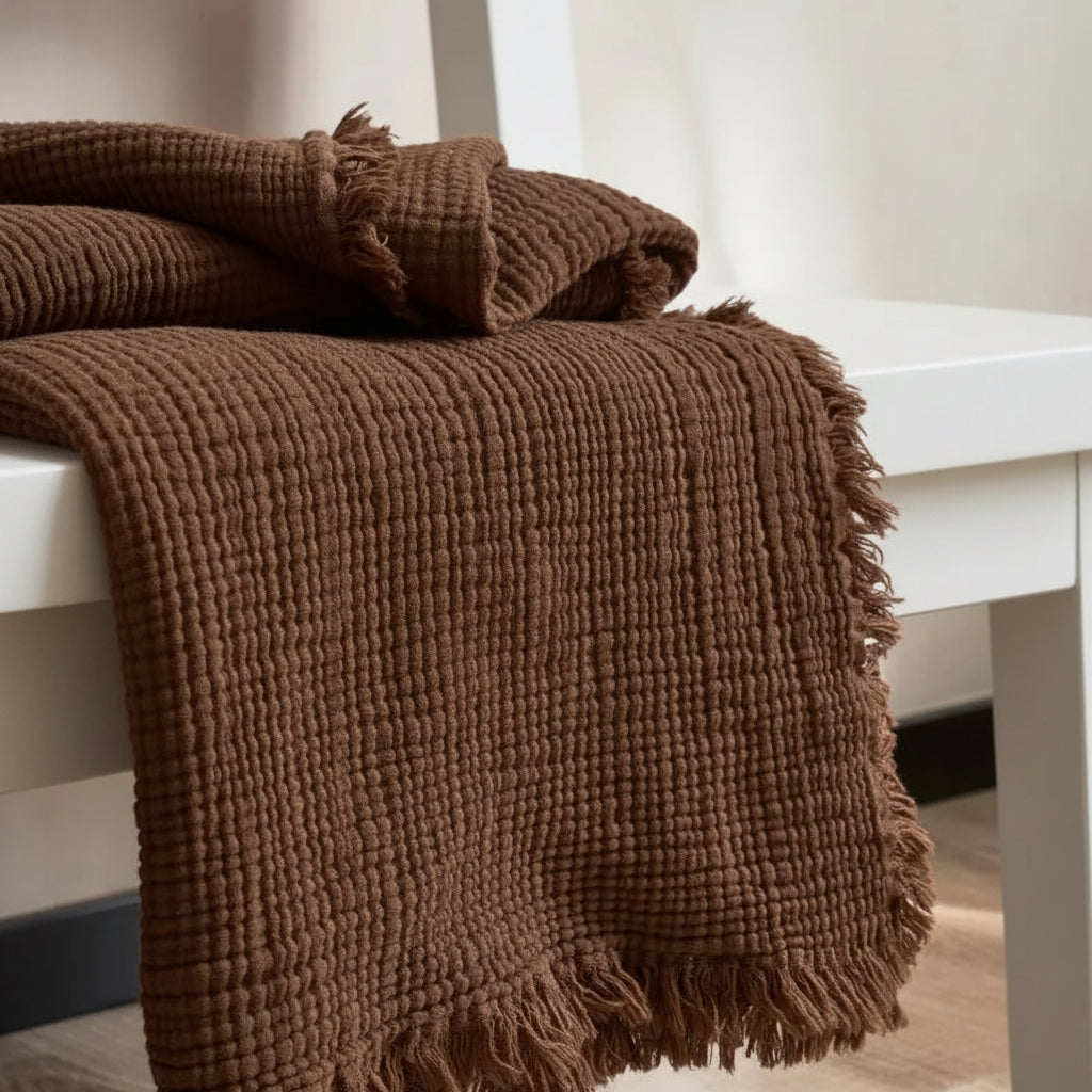 100% Cotton Muslin Blanket | Soft Throw & Bed Blanket Australia