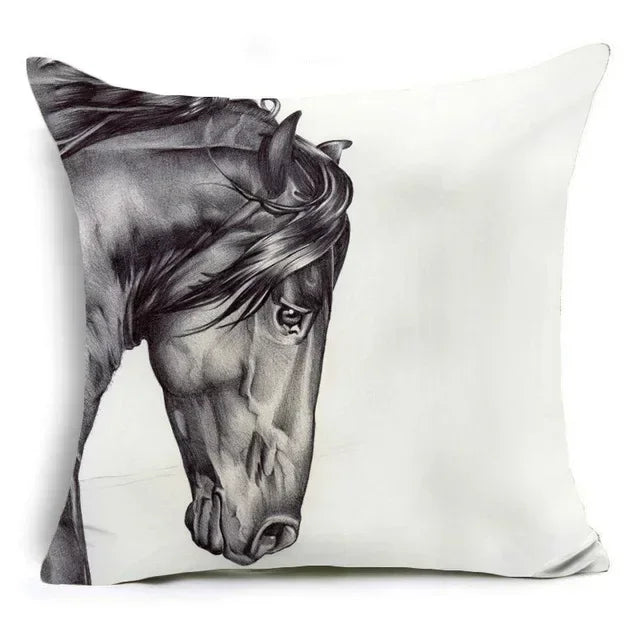 Cushion Cover Horse & Equestrian - Country Farmhouse Style