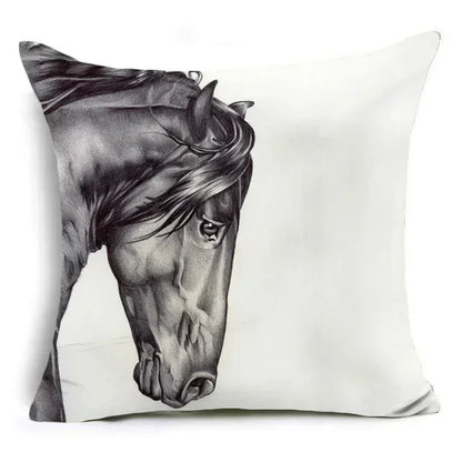 Cushion Cover Horse & Equestrian - Country Farmhouse Style
