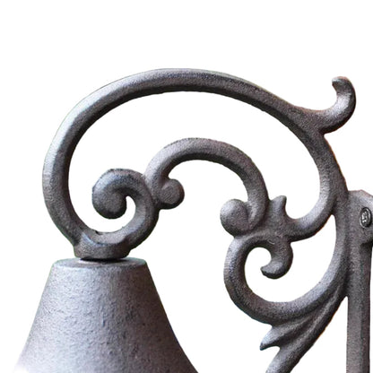 Doorbell Cast Iron Vintage Scroll Garden Elegance - 21.2x17.2cm