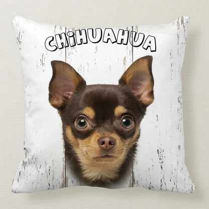 Cushion Cover Dog Breeds | 26 Breeds Polyester Cotton Sofa Pillow Case