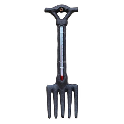 Thermometer Cast Iron Wall Decoration Fork