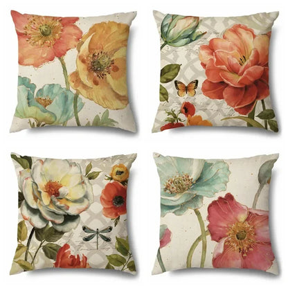 Cushion Cover Floral Rose Flower Butterfly Range