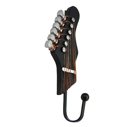 Guitar Decorative Wall Hook Set of 3 Resin Music Decor - 19cm