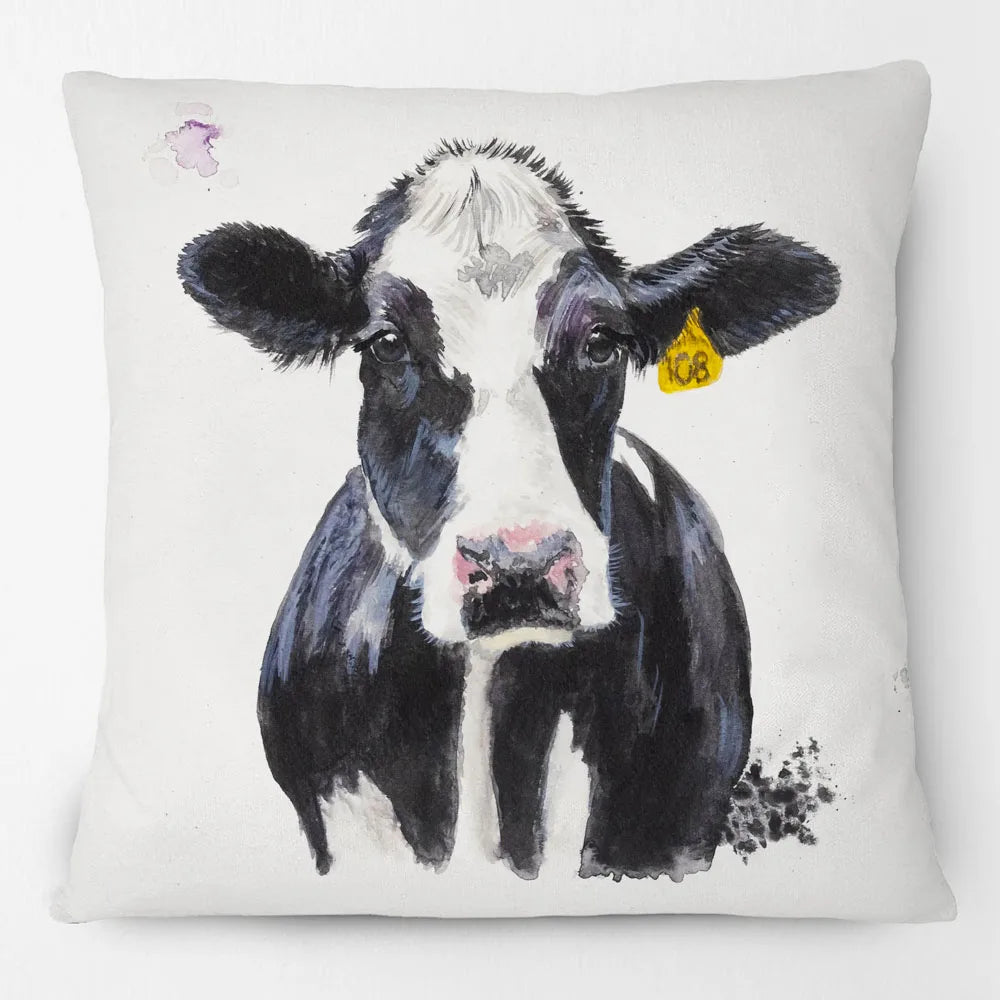 Highland Cow Fox Donkey Pheasant Cushion Cover | 45cm | Linen or Plush | Farmhouse Gift