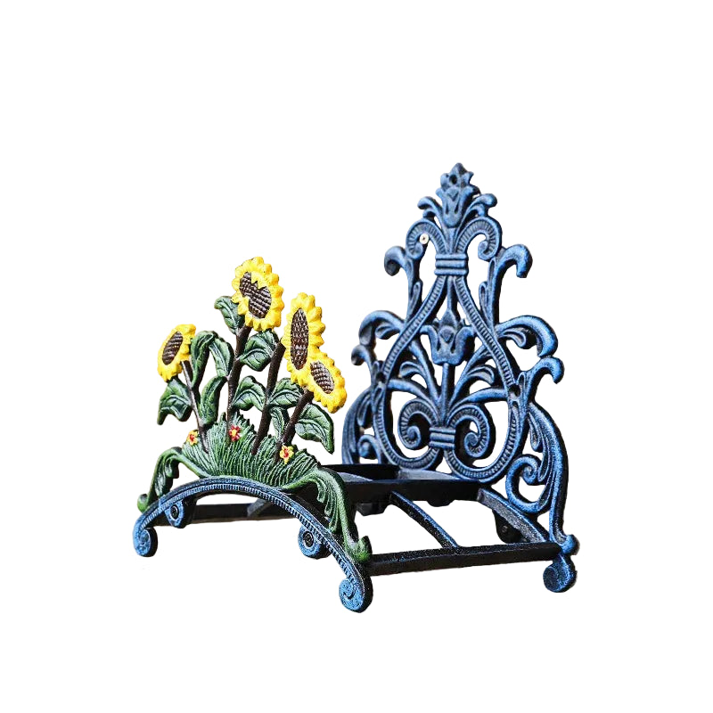 Cast Iron Sunflower Hose Wall Holder | Happy Garden Decor Australia
