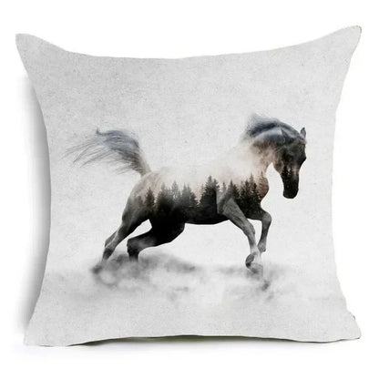 Cushion Cover Horse & Equestrian - Country Farmhouse Style