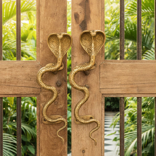 Brass Snake Cobra Door Handle Cabinet Pull Bronze Antique
