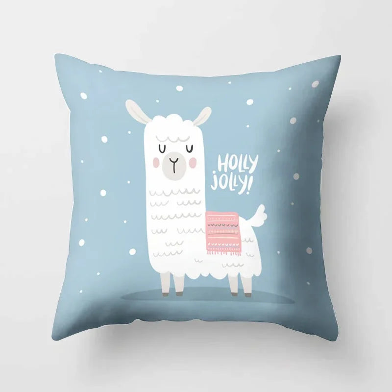 Cartoon Alpaca Llama Cushion Cover | 20 Designs | 30cm to 66cm