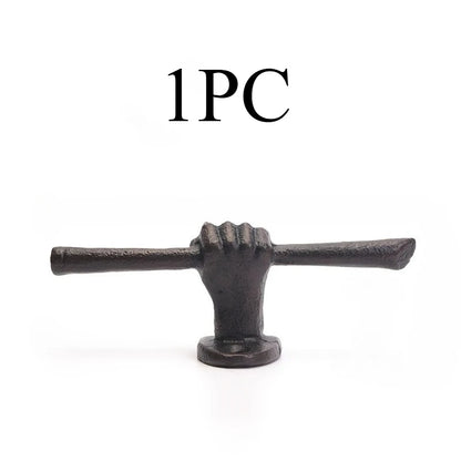 Rustic Hand Retro Cast Iron Wall Hook | Unique Vintage Hanger