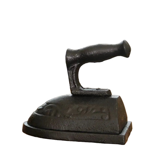 Vintage Black Cast Iron Sad Iron | Antique Flat Iron | Doorstop, Paperweight & Rustic Decor