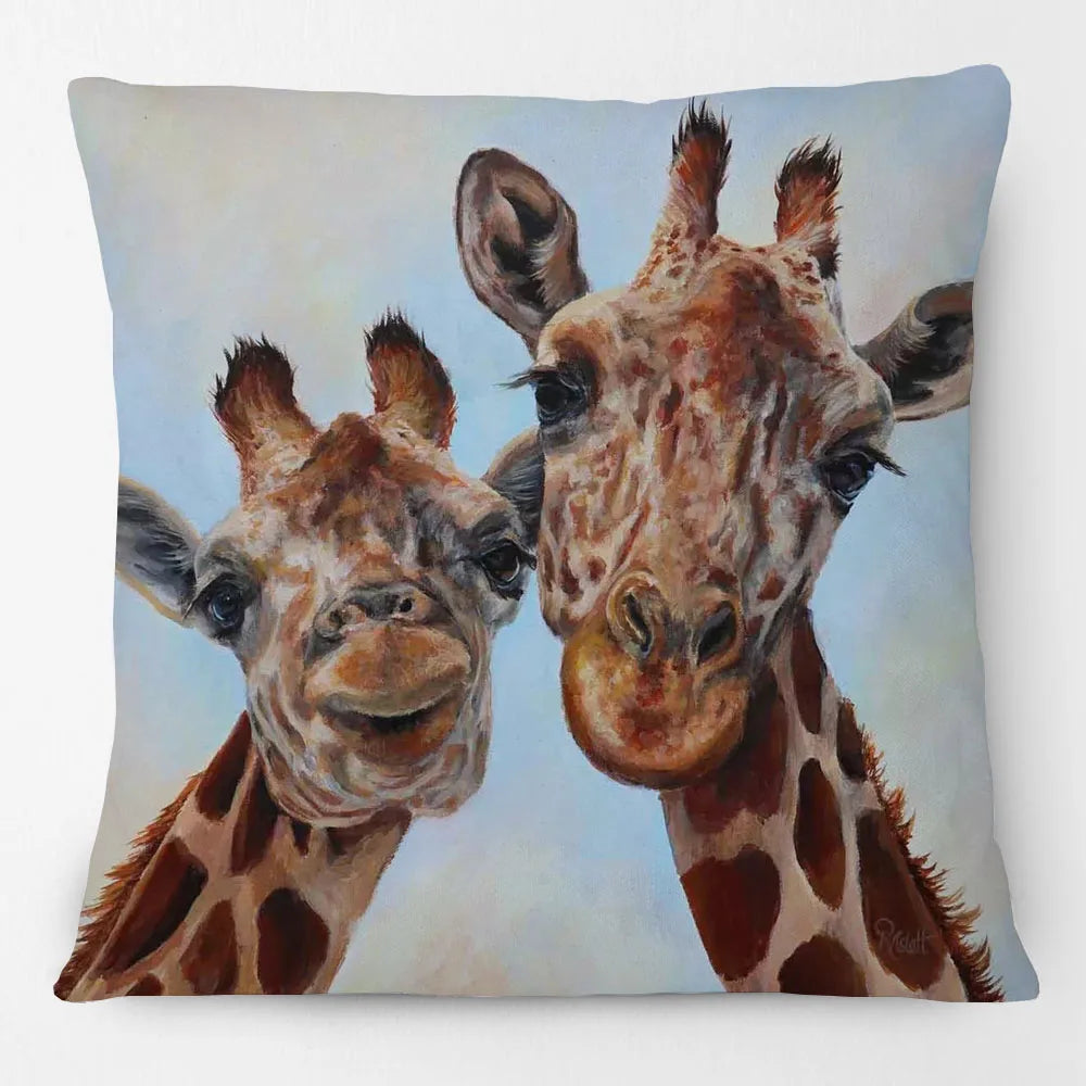 Farm Animal Friends Cushion Covers 45cm | Highland Cow, Giraffe & Farmhouse Designs