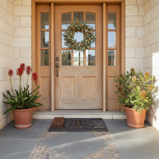 Cast Iron Doormat Boot Scraper 58cm - Heavy Duty Vintage