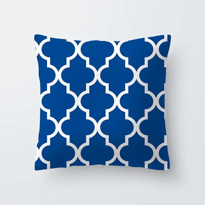Cushion Cover Sea Life | Blues & Whites Coastal Decorative Throw Pillow