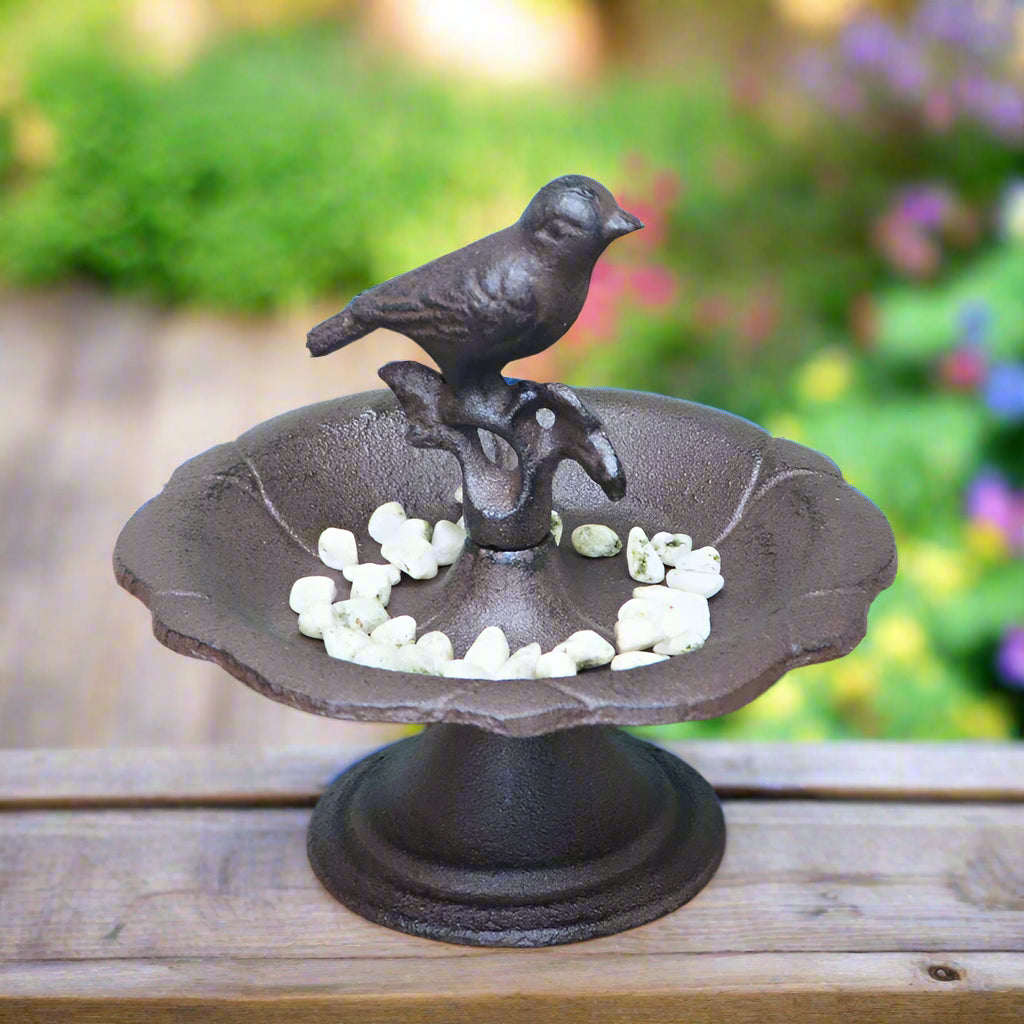 Bird Feeder Rustic Cast Iron