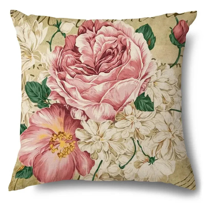 Cushion Cover Floral Rose Flower Butterfly Range
