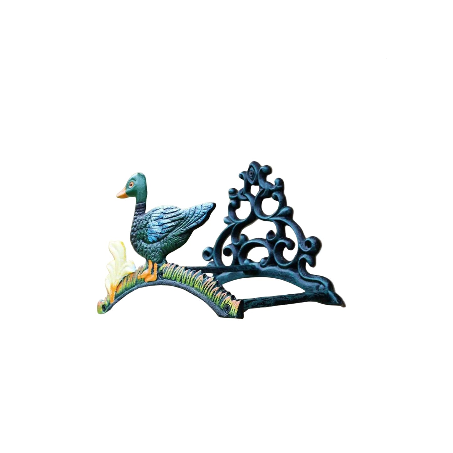 Hose Wall Holder Duck Cast Iron Vintage Garden