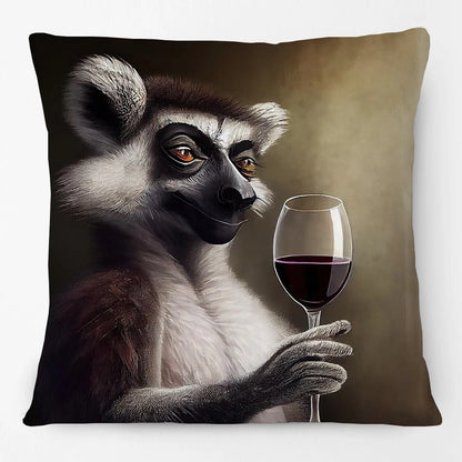 Cushion Cover Wine Bar Vintage Fun Cheetah Donkey Kangaroo