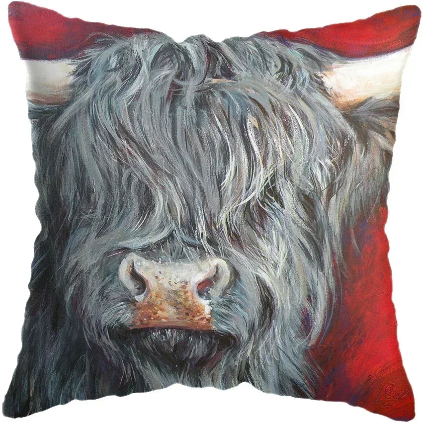Cushion Cover Highland Cow Range - Multiple Sizes Available