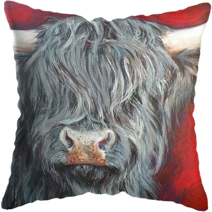 Cushion Cover Highland Cow Range - Multiple Sizes Available