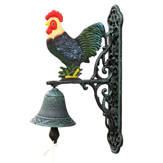 Door Bell Big Rooster Country Cast Iron