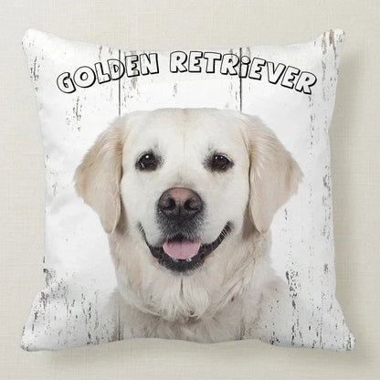 Cushion Cover Dog Breeds | 26 Breeds Polyester Cotton Sofa Pillow Case