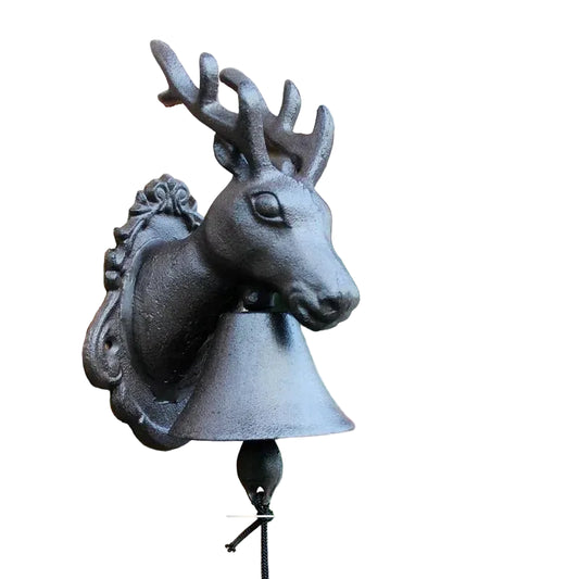 Doorbell Deer Stag Cast Iron Vintage - Rustic Cabin 27x14cm