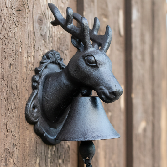 Doorbell Deer Stag Cast Iron Vintage - Rustic Cabin 27x14cm