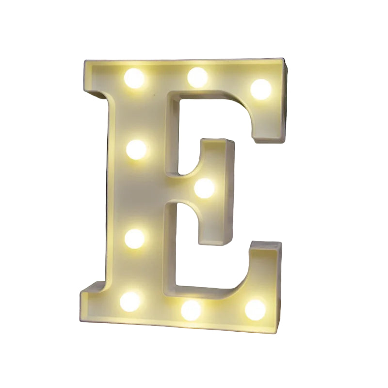 LED Light Alphabet Letter Number Decor