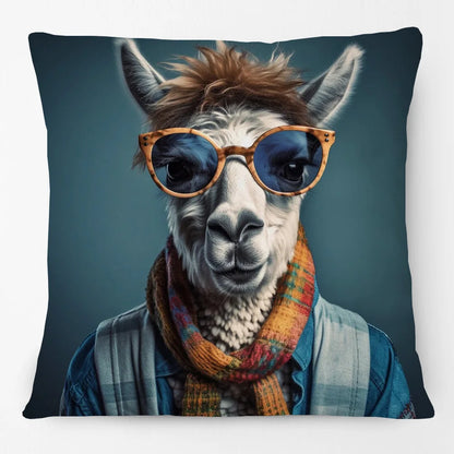 Cushion Cover Funky Farm Vintage Fox Highland Cow Sheep Alpaca Goat Donkey Horse