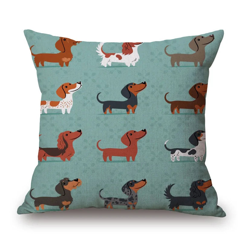 Cushion Cover Dachshund Sausage Dog - Dog Lover Gift