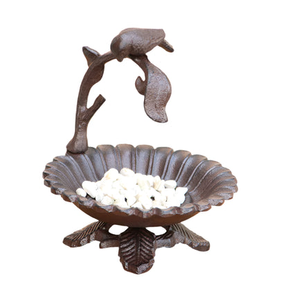 Bird Feeder or Candle Holder Cast Iron