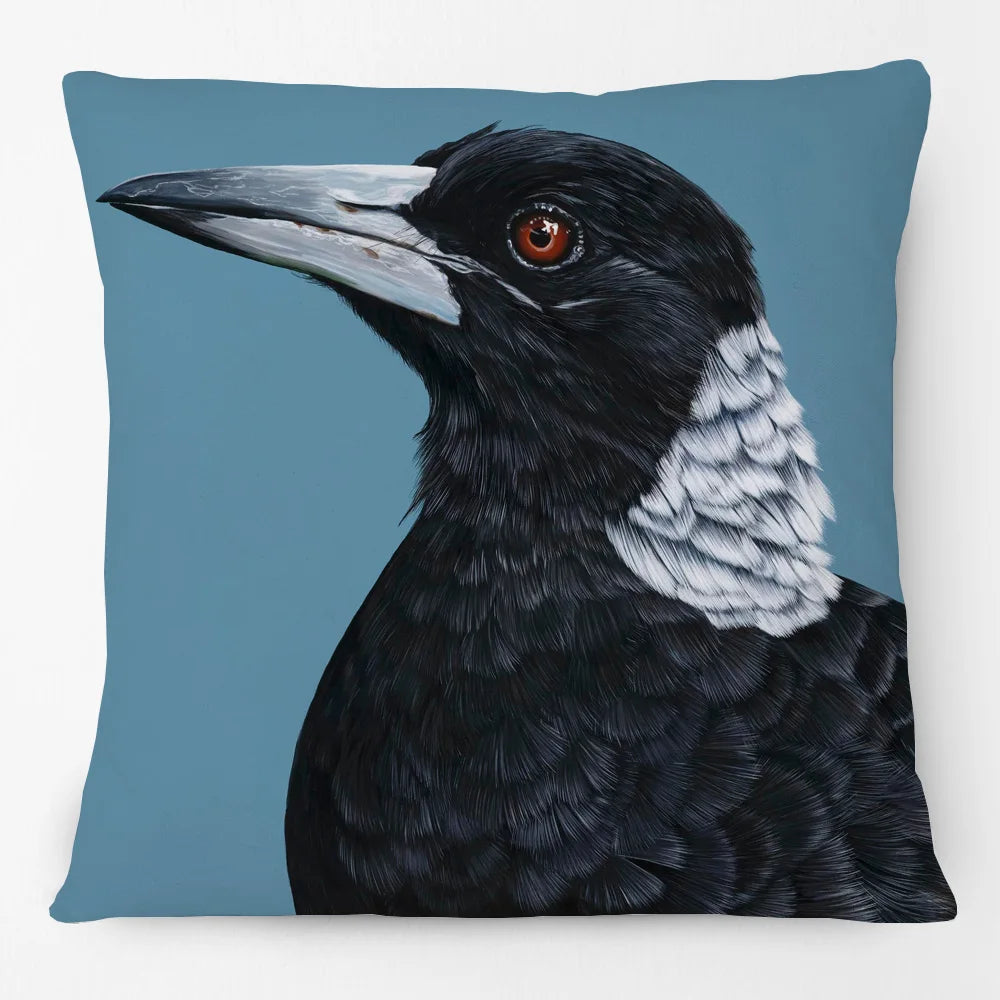 Australian Birds Cushion Cover | Rainbow Lorikeet Black Cockatoo Magpie & More | 45cm