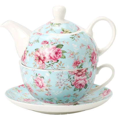 Teapot Tea Cup Set Floral