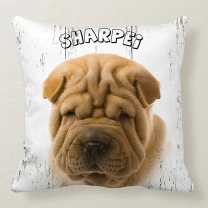 Cushion Cover Dog Breeds | 26 Breeds Polyester Cotton Sofa Pillow Case