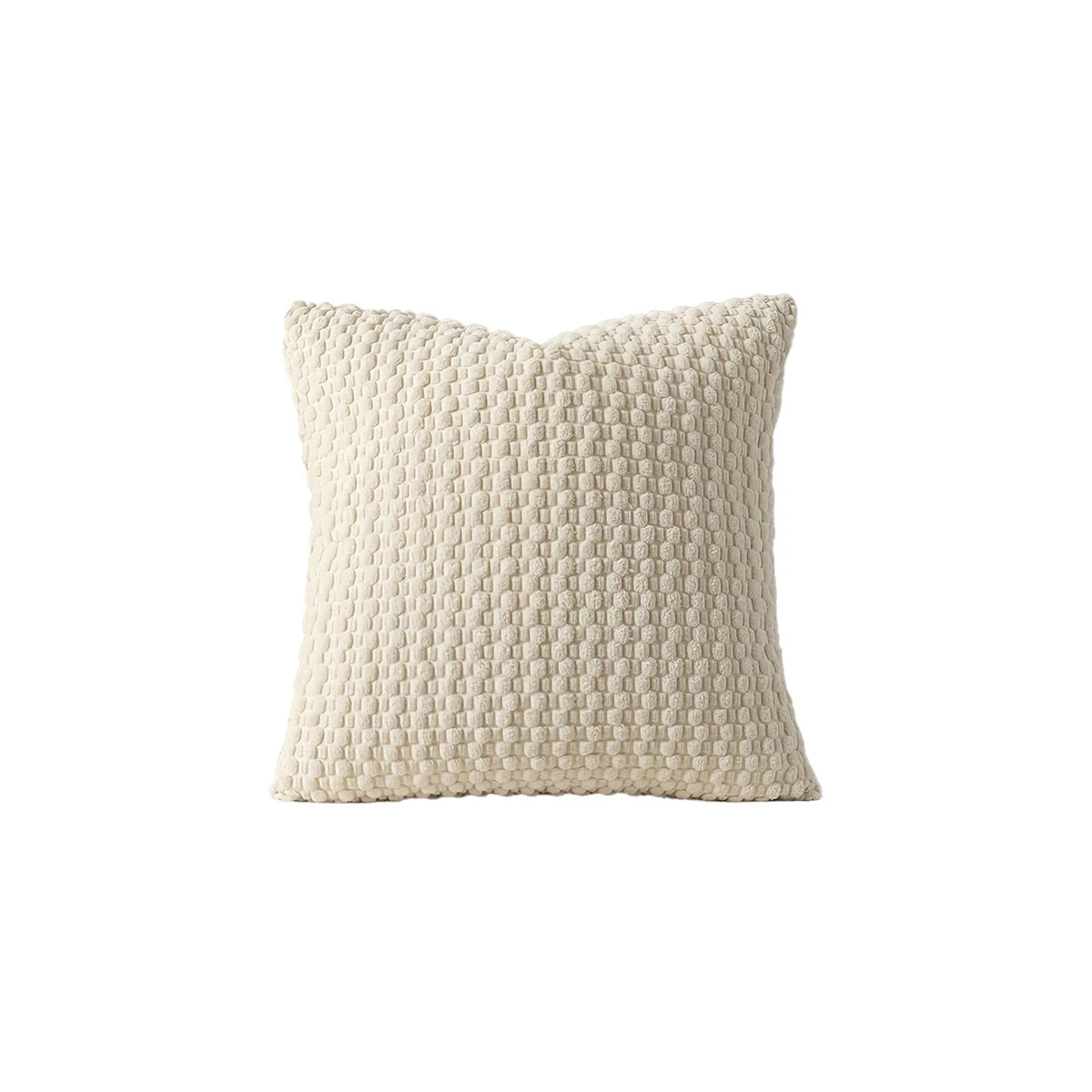 Cushion Cover Striped Corduroy - Beige Khaki Green Blue White