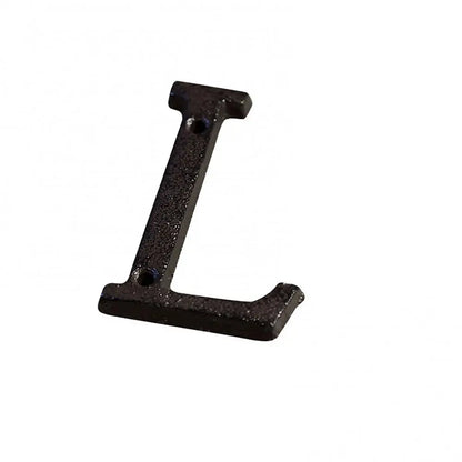 House Property Address A-Z Letter Alphabet Cast Iron Rustic