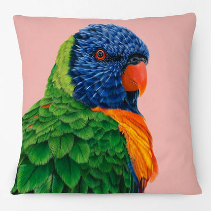 Australian Birds Cushion Cover | Rainbow Lorikeet Black Cockatoo Magpie & More | 45cm