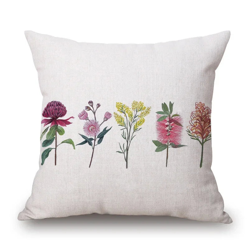 Cushion Cover Australian Bird Range Kookaburra Lorikeet Galah Magpie