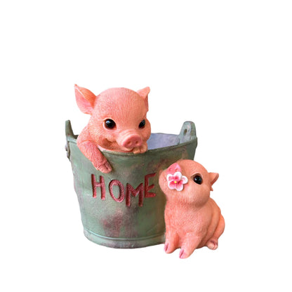 Pig Planter Pot Flower Garden