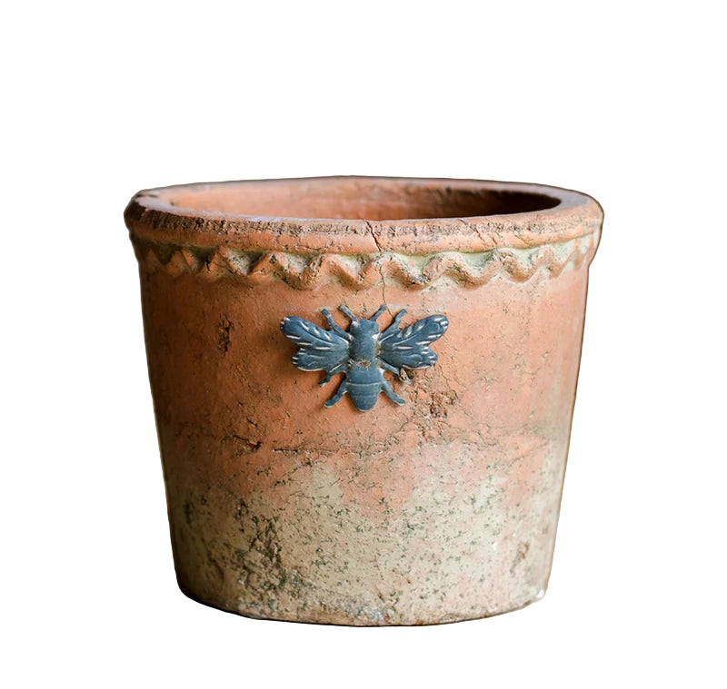 Pot Planter Garden Rustic Terracotta Style Bee
