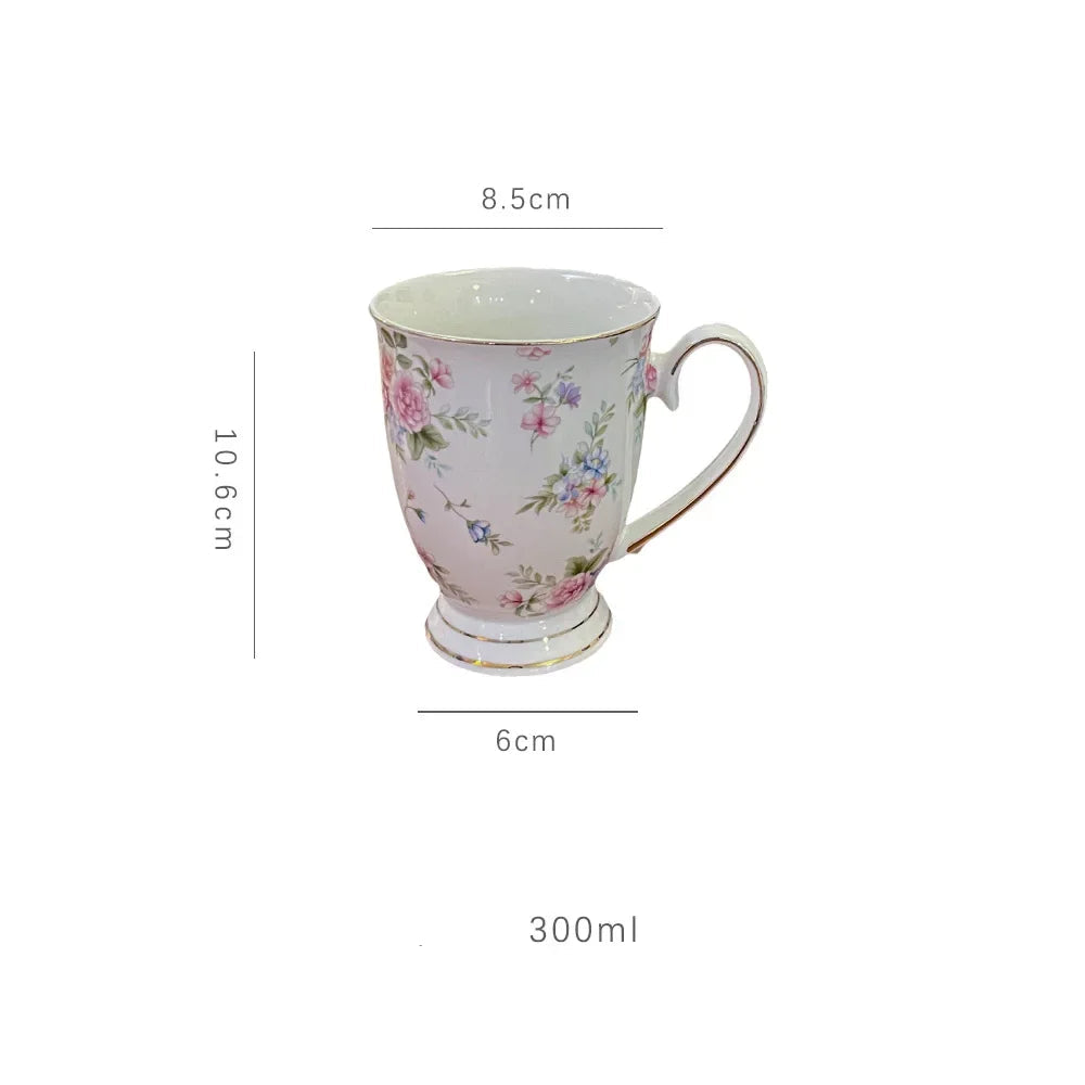 Mug Cup Vintage Floral Cottage