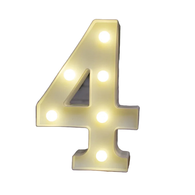 LED Light Alphabet Letter Number Decor